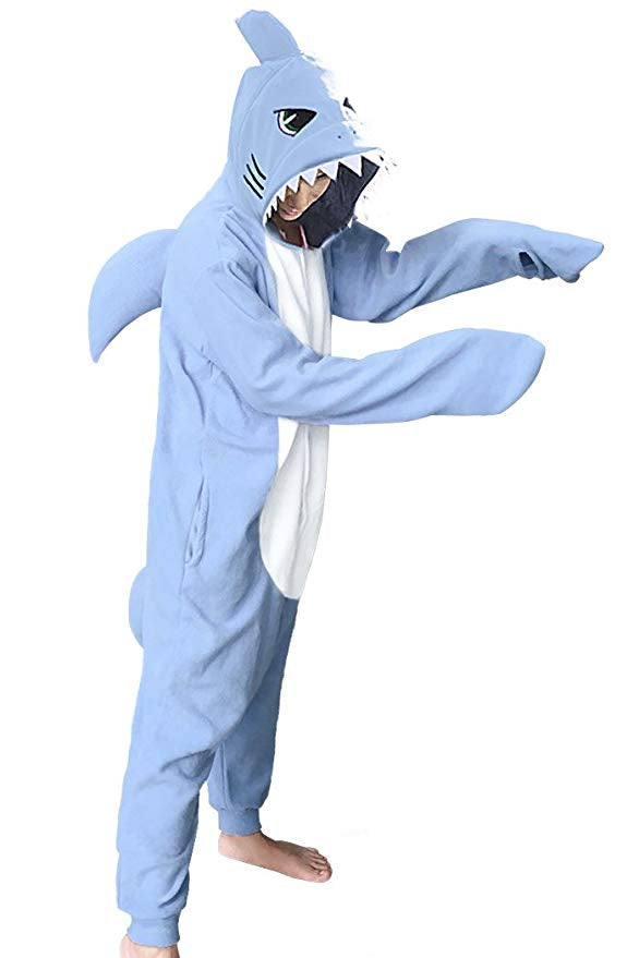 Kids Shark Onesie, Costume Pajamas, Animal Onesies – Forever Lazy